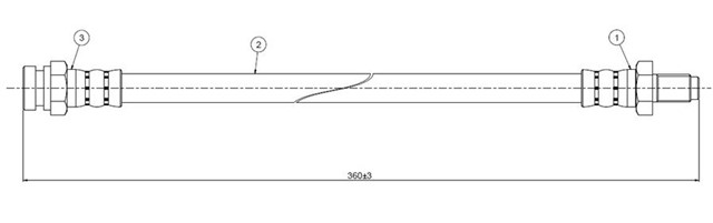 FREN HORTUMU ARKA 9000 85 - .