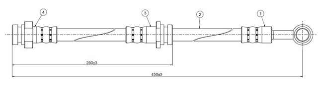 FREN HORTUMU ON SWIFT SA310 - 413 84 - 92