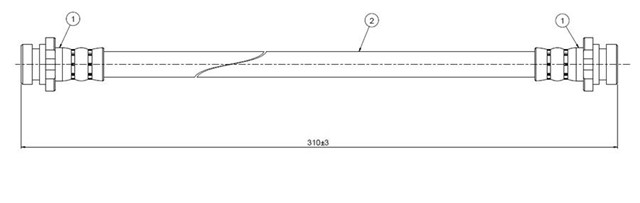 FREN HORTUMU ARKA PRIMERA P10 1.6. 2.0D 90 - .