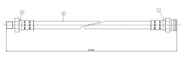 FREN HORTUMU ARKA TERRANO WD21 93 - .