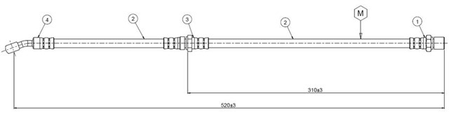 FREN HORTUMU ARKA LEGACY 90 - .