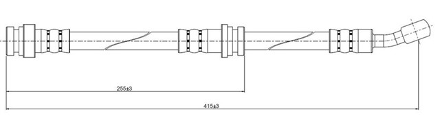 FREN HORTUMU ON BALENO 1.3. 1.6 95 - 