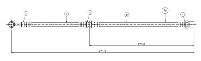 FREN HORTUMU ON SHIFTER. MV PICK - UP 84 - .