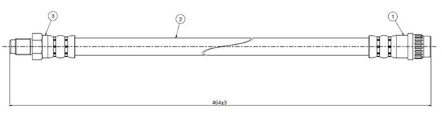 FREN HORTUMU ARKA TRAFFIC P - V SERIES 80 - 