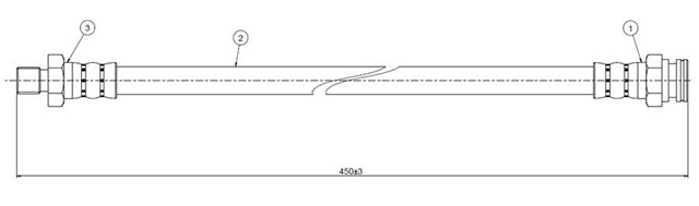 FREN HORTUMU ARKA PICK - UP 720 80 - 85