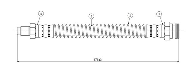 FREN HORTUMU ARKA 306 7A 7B 7C 7D N3 N5 93 - 02