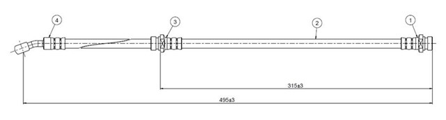 FREN HORTUMU ON SKYLINE R31 86 - .