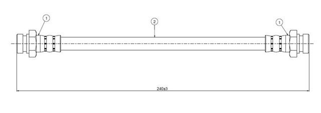 FREN HORTUMU ARKA BALENO 1.3. 1.6 95 - 