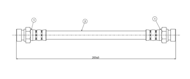 FREN HORTUMU ARKA FELICIA 95 - 