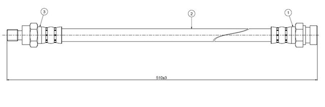 FREN HORTUMU ON 4 FURGONETTE 76 - 82
