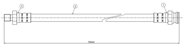 FREN HORTUMU ARKA PICK - UP 4X4 83 - 85
