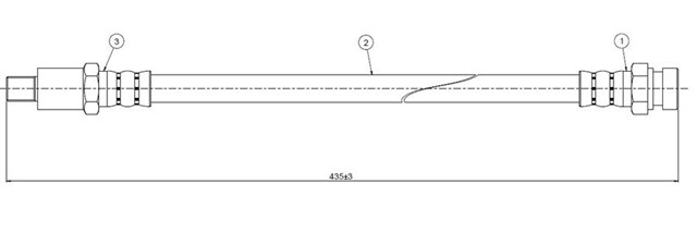 FREN HORTUMU ON 4 FURGONETTE 76 - 86