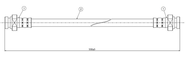 FREN HORTUMU ARKA SUNNY B11 VAN 82 - 91