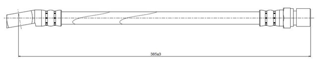 FREN HORTUMU ON ASTRA 1.2 1.3 80 - 82