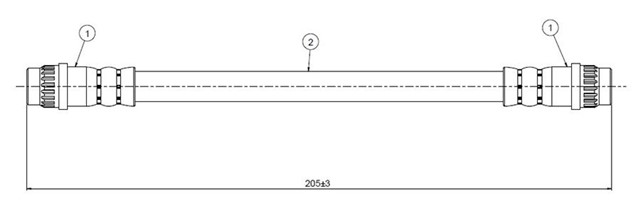 FREN HORTUMU ARKA TWINGO 96 - 