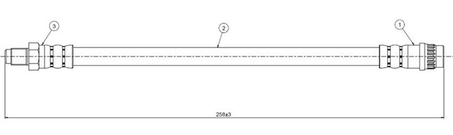 FREN HORTUMU ARKA 405 87 - .