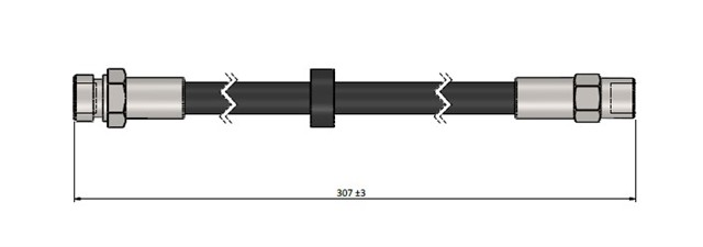 FREN HORTUMU ON GOLF II. GTI. KAT. 19E. 1G1 JETTA II 19E. 1G1. 165 83 - 91
