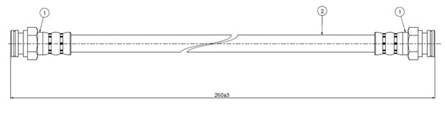 FREN HORTUMU ARKA PRAIRIE M10 83 - 89