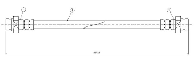 FREN HORTUMU ARKA SUPER CARRY SK408 - 410 86 - 