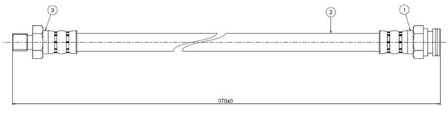 FREN HORTUMU ARKA CABSTAR F22 89 - .