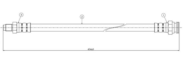 FREN HORTUMU ON 205 CTI. GTI 1.9 84 - .