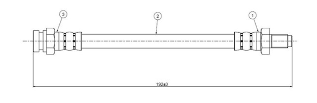 FREN HORTUMU ARKA 900 87 - .