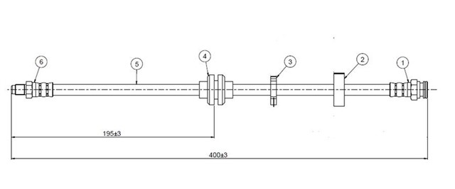 FREN HORTUMU ON Y 1.1 - 1.2 8V 96 - 