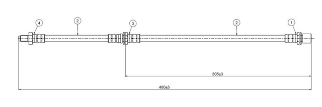 FREN HORTUMU ON CRESSIDA GX - LX - RX - 60 81 - 84
