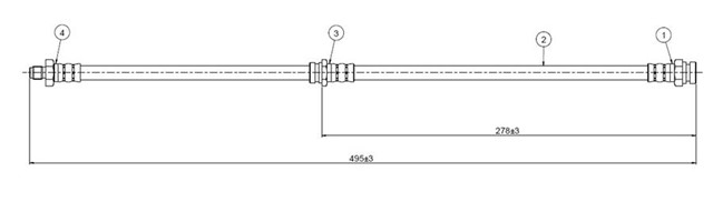 FREN HORTUMU ON RX 7 SA 22 78 - 82