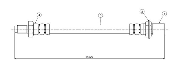 FREN HORTUMU ON LAND CRUISER BJ - HJ60 - FJ60 - 2 81 - 90