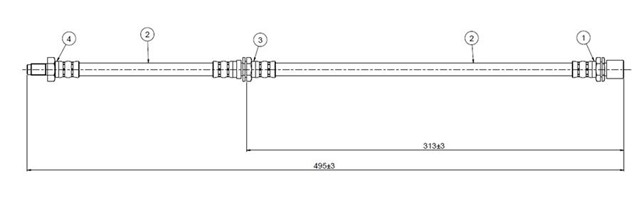 FREN HORTUMU ON COROLLA AE86 86 - 87