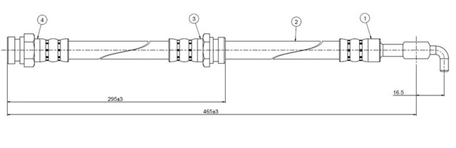 FREN HORTUMU ON 323 BD 81 - 85