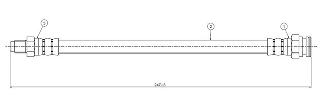 FREN HORTUMU ARKA VISTA 86 - .