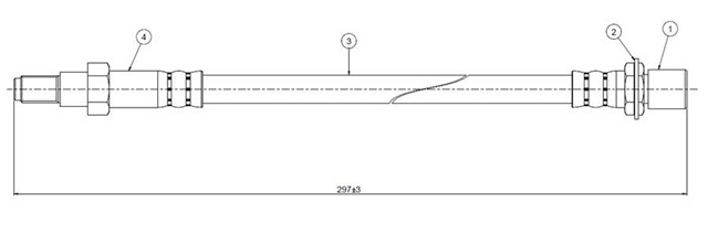 FREN HORTUMU ON TERCEL AL20 - 25 82 - 88