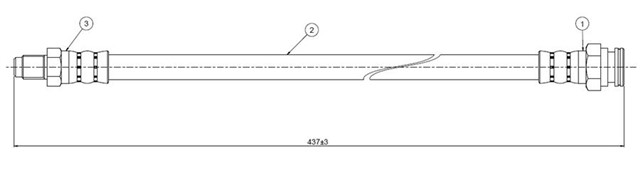 FREN HORTUMU ON DEDRA 1.6 1.9 TDS - DELTA II 1.8 2.0 16V 93 - 99