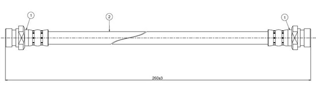 FREN HORTUMU ARKA CARINA E 1.6 . 2.0 DIESEL 92 - 