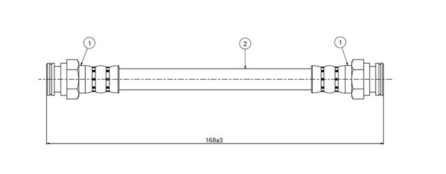 FREN HORTUMU ARKA POLO 96 - 