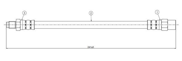 FREN HORTUMU ARKA M3 E36 CABRIOLET. COUP 90 - 99