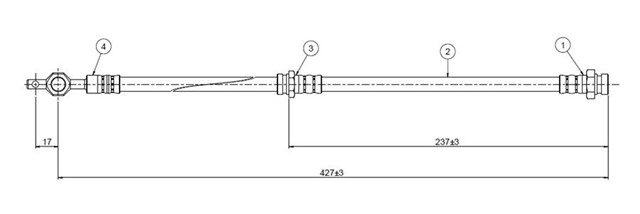 FREN HORTUMU ARKA COLT 1300.1600 92 - .