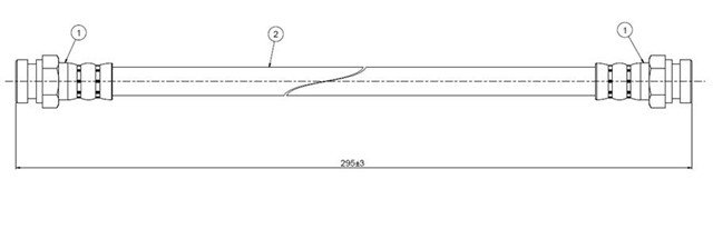 FREN HORTUMU ARKA VAN SR1 84 - .