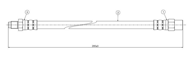 ARKA FREN HORTUMU SAG/SOL VOLVO S60 I 00 10 S80 I 08 06 V70 II 00 07 XC70 00 07
