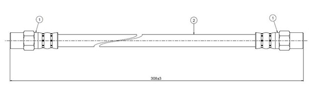 FREN HORTUMU ARKA 400 - 500 R107 85 - .