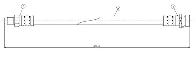 FREN HORTUMU ARKA MONDEO 93 - . .