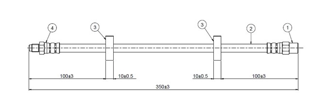 FREN HORTUMU ARKA 940. 960 90 - 