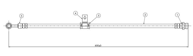 FREN HORTUMU ON 340 - 360 SERIE 80 - 91