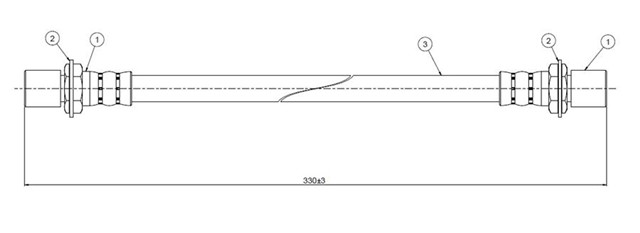 FREN HORTUMU ON CELICA RA - MA - 61 2.8I 83 - 85
