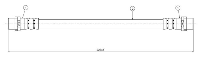 FREN HORTUMU ARKA PASSAT 95 - 