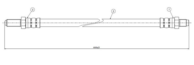 FREN HORTUMU ARKA ESCORT SERIE 4 ONLY STATION WAGON 90 - 