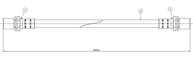 FREN HORTUMU ARKA COROLLA AE82 84 - 87