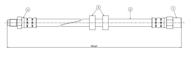 FREN HORTUMU ON C70 - S70 - V70 I - 740 - 760 - 850 - 940 - 960 81 - 05